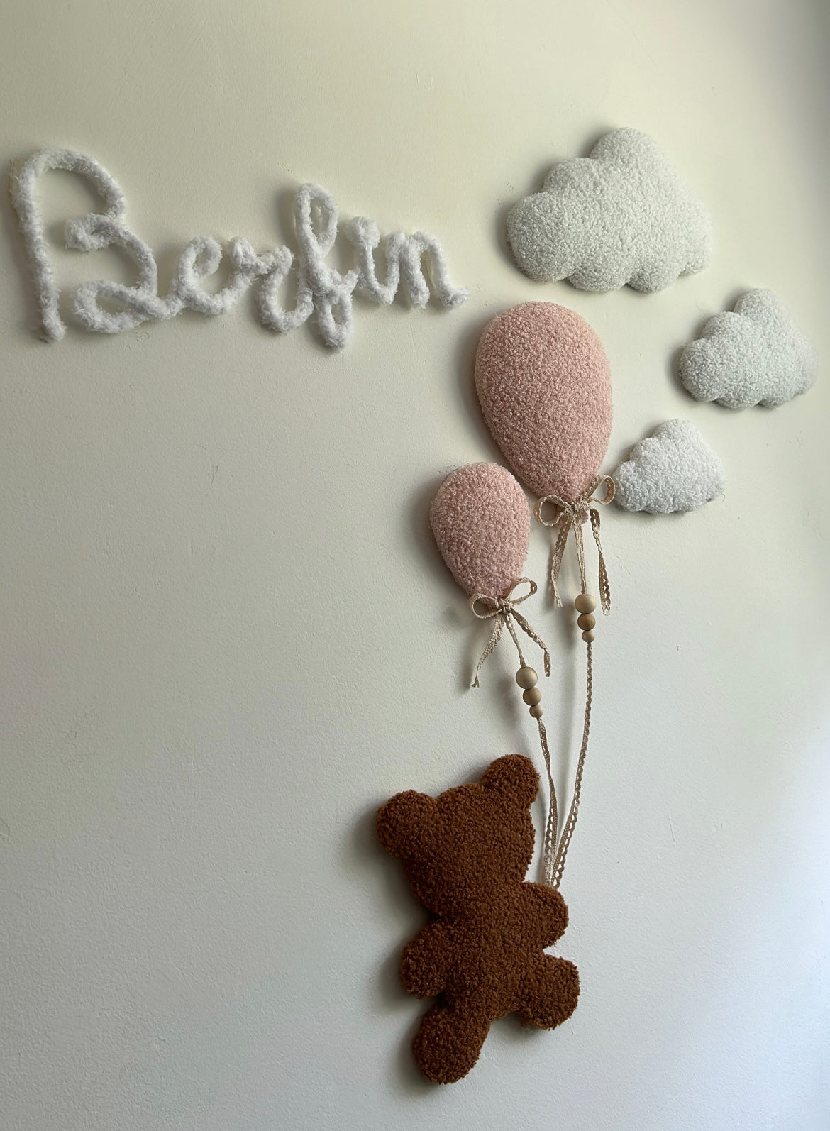Teddybeer & teddynaam wit | 7-delige set