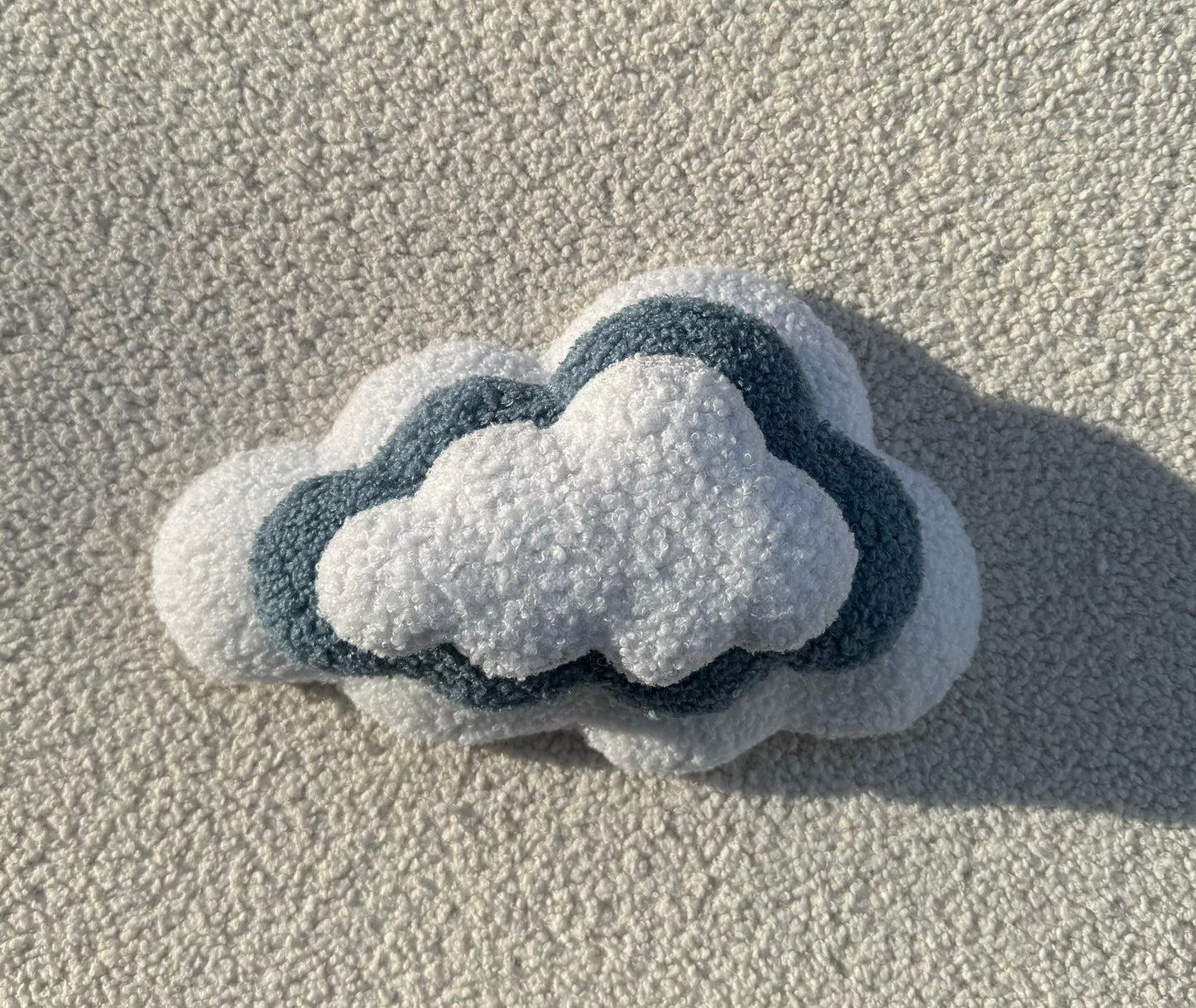 Wit & donkerblauw wolken| 3-delig