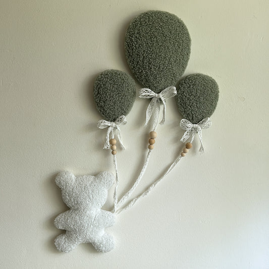 Teddybeer & ballonnen | 4-delige set