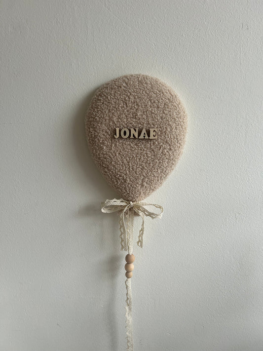 Gepersonaliseerde ballon | beige