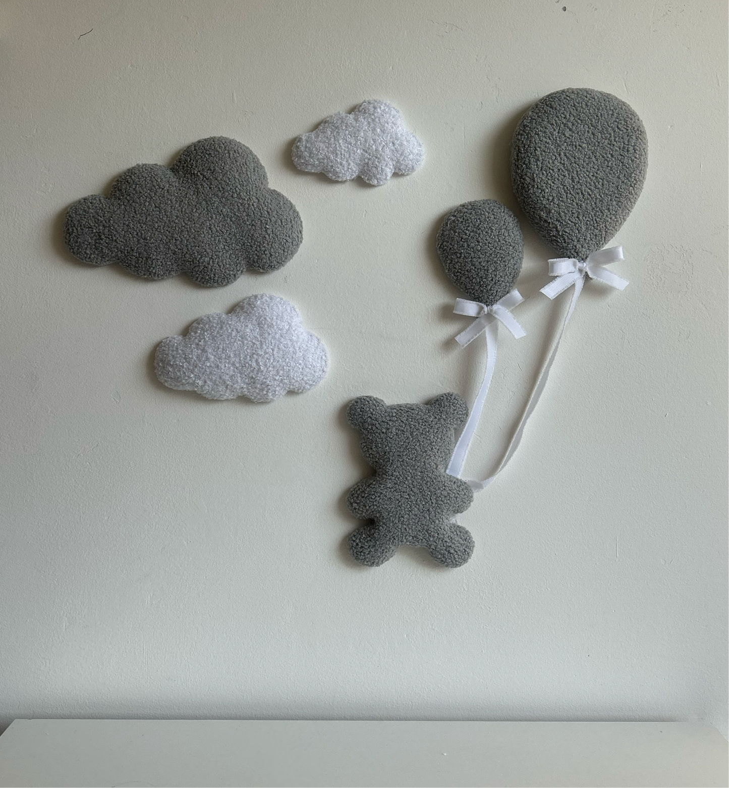 Teddybeer & wolken | 6-delige set