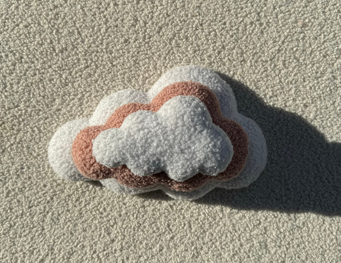 Wit & rosegoud wolken | 3-delig