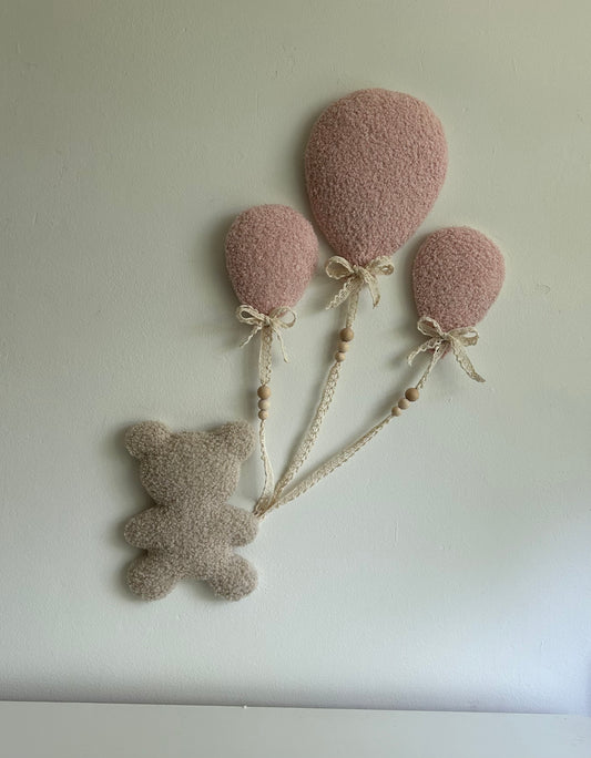 Teddybeer & ballonnen | 4-delige set