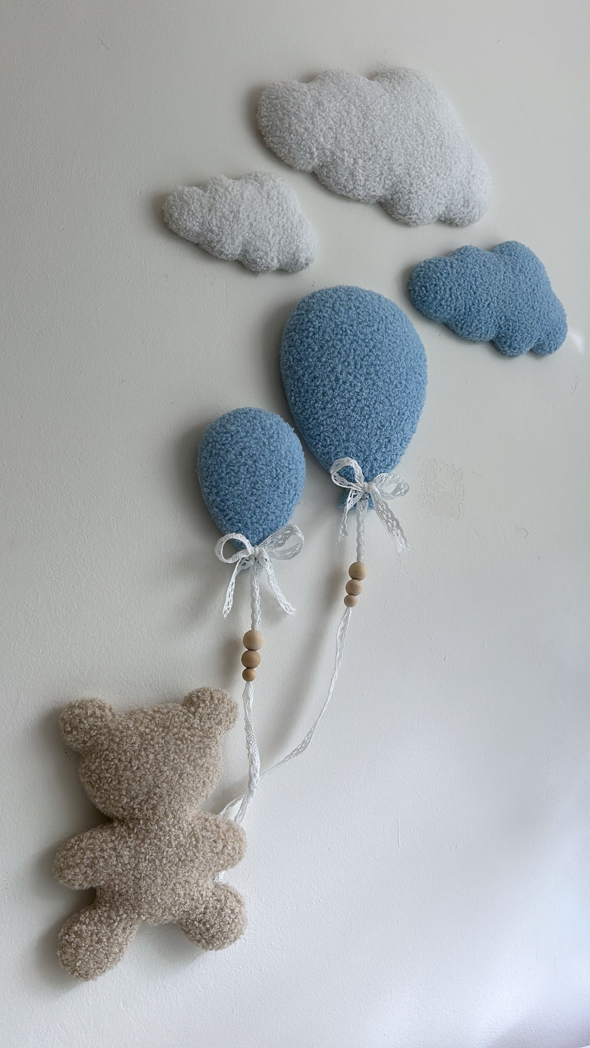 Teddybeer & wolken | 6-delige set