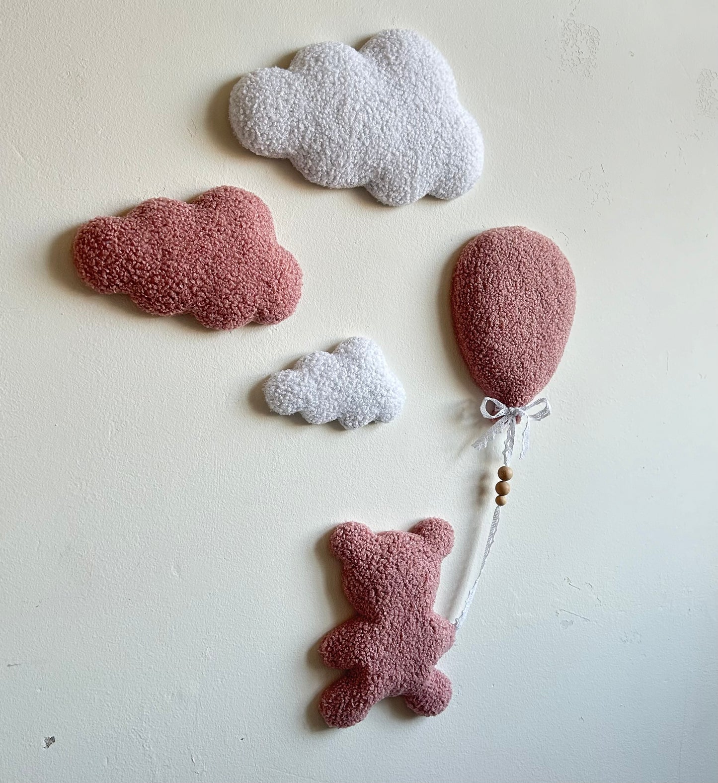 Teddybeer & wolken | 5-delige set