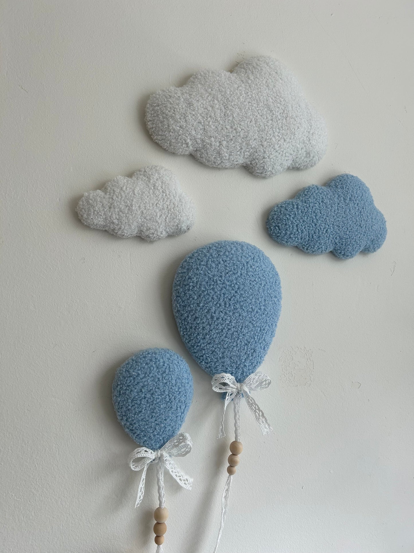 Teddybeer & wolken | 6-delige set