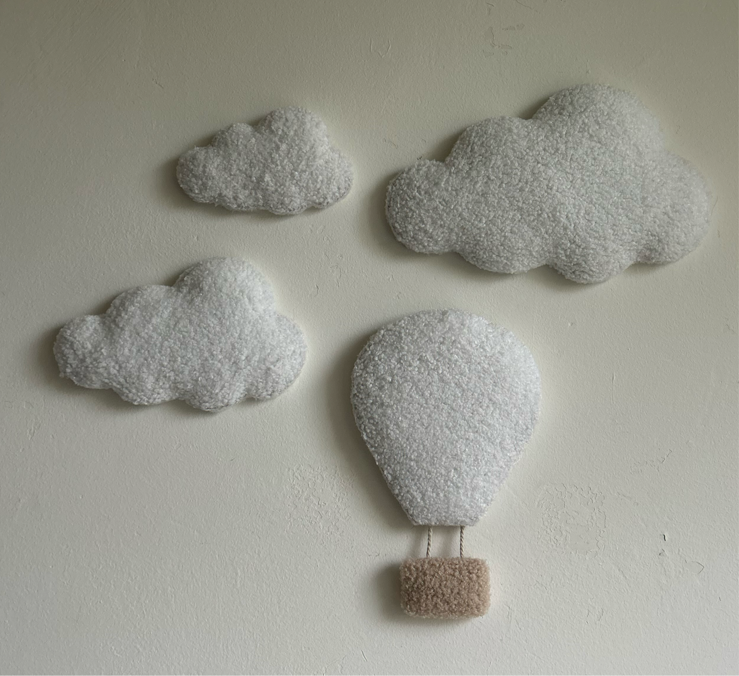 Luchtballon & wolken | 4-delige set