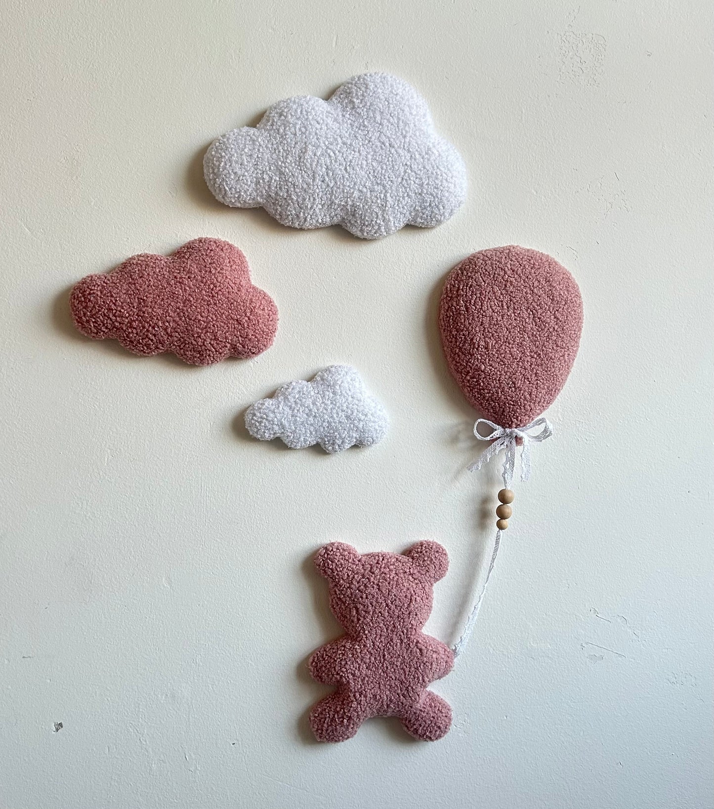 Teddybeer & wolken | 5-delige set