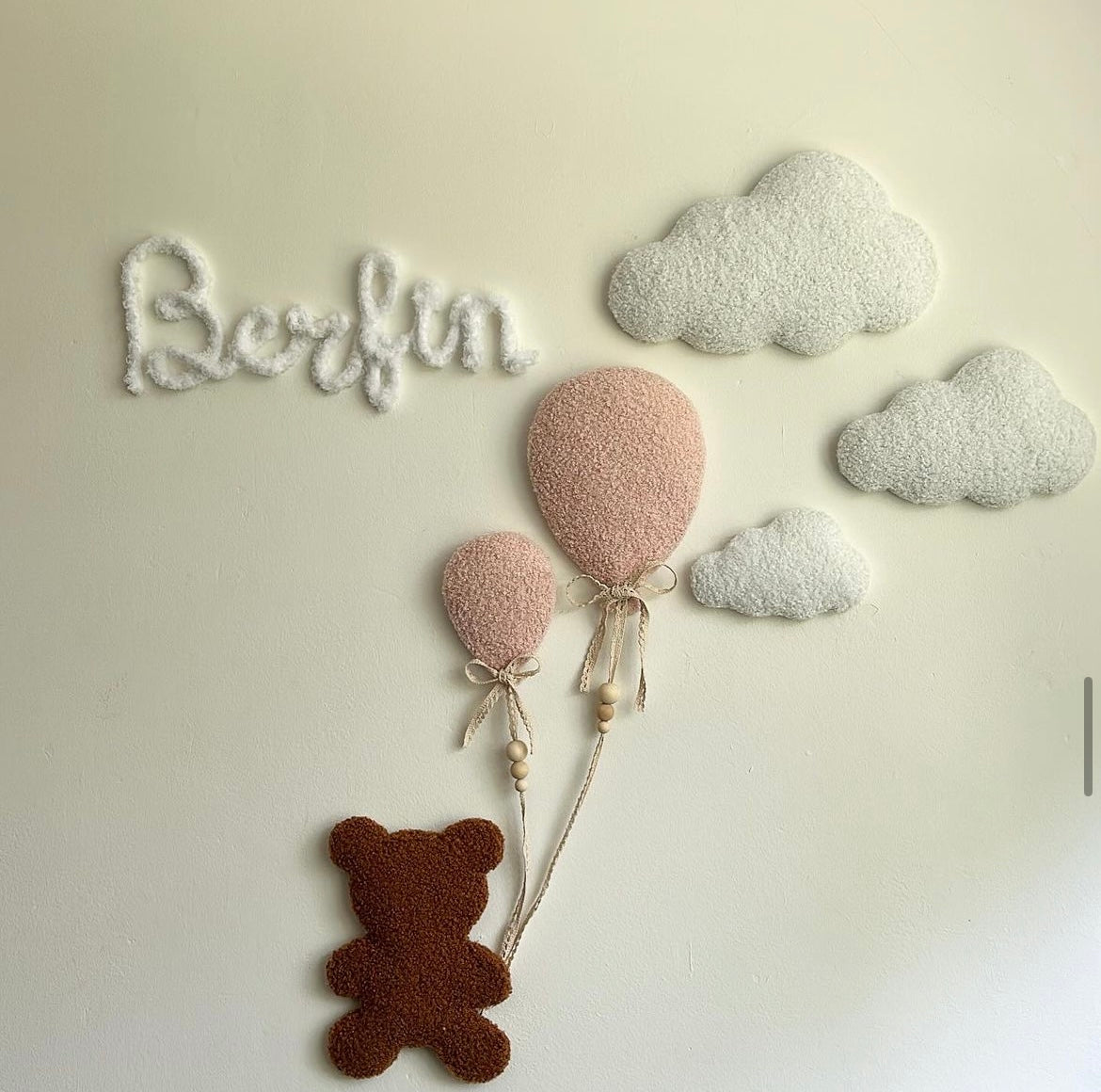 Teddybeer & teddynaam wit | 7-delige set