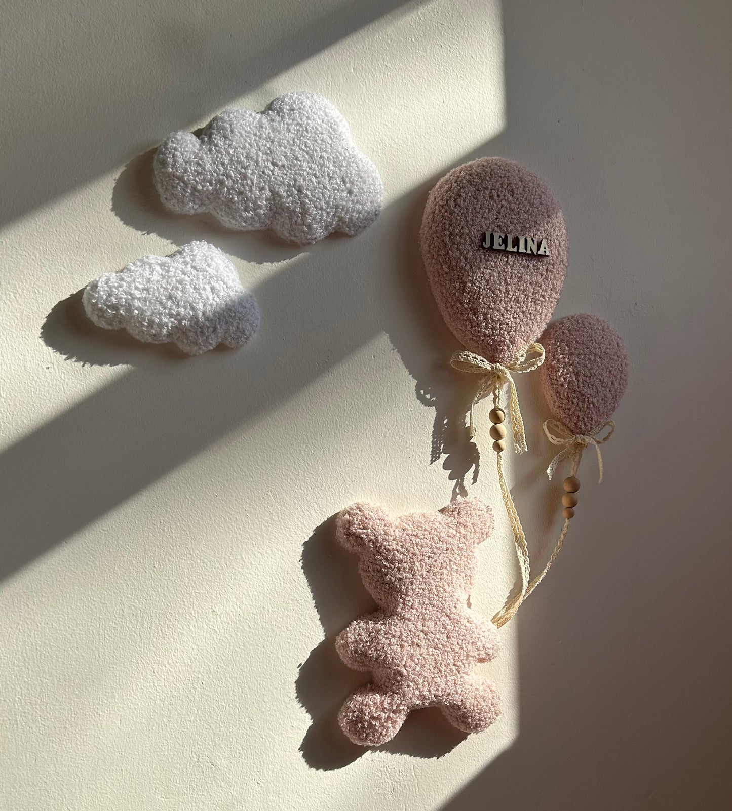Teddybeer & ballon gepersonaliseerd | 5-delige set