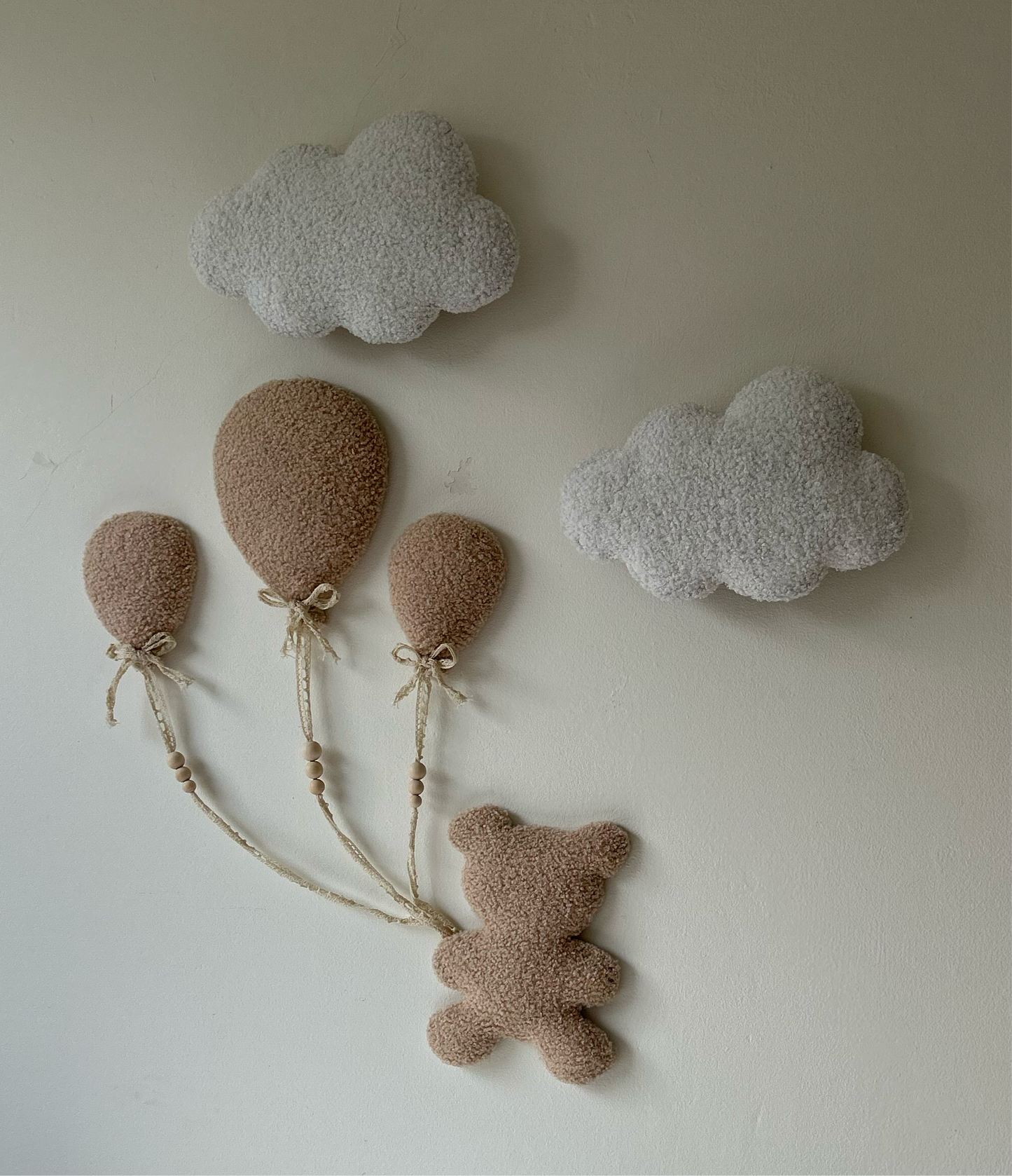 Teddybeer & wolken met licht | 5-delige set