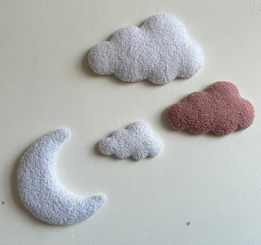 Maan & wolken | 4-delige set